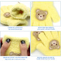 Miniatyrbilde 3 av 5: Barnehansker, Vintervarme Hansker for Gutter og Jenter, Strikket Barnehansker, Søte Dyr Elastiske Myke Fullfingerhansker, Plysj Ensfargede Hansker for Alder Yellow