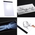 Miniatyrbilde 5 av 5: A4 LED-tegnebrett - Lysbord / Lysplate - Bærbar hvit