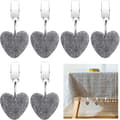 Tablecloth Weights Clips, 6 Pcs Tablecloth Weights Heart-shaped Stone Tablecloth Weights Metal Clip