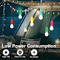 Miniatyrbillede 3 af 5: 4 stk. LED-lyspære batteridrevet bærbar