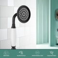 Miniatyrbilde 7 av 7: Håndholdt dusj håndholdt dusjspray baderom dusjstav høytrykks luksus hånddusj messing høystrøms hånddusjhode, keramisk stil, matt sort Matte Black Ceramic Style