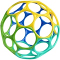 Pikkukuva 1 / 4: Oball Easy Grasp Shaker Rattle BPA-vapaa vauvan lelu Blue, Green, Yellow