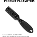 Miniatyrbilde 3 av 5: Fade Brush, 3 stk. hårklipper rengjøringsbørste nylon barberblad rengjøringsbørste for hårklipp, barberutstyr, neglebørste trimmer barber rengjøringsbørste