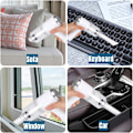 Miniatyrbillede 6 af 6: r Støvsuger Ledningsfri, Genopladelig 50W 6000PA Håndholdt Støvsuger med LED-lys til Bil/Kæledyr/Tastatur/Computer/Skrivebord/Skuffe Rengøring (HVID White