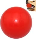 Dog Training Accessories, Pure Natural Rubber Solid Rubber Bouncing Ball, 7CM, Red