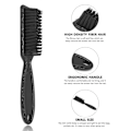 Miniatyrbilde 4 av 5: Fade Brush, 3 stk. hårklipper rengjøringsbørste nylon barberblad rengjøringsbørste for hårklipp, barberutstyr, neglebørste trimmer barber rengjøringsbørste