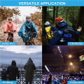 Pikkukuva 6 / 7: Vedenpitävä poncho aikuisille, uudelleenkäytettävä kevyt sadeponcho aikuisille vedenpitävällä kiristysnauhalla varustetulla hupulla ulkoiluun, vaellukseen, pyöräilyyn, matkustamiseen, vedenpitävä