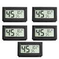 Miniatyrbillede 1 af 3: 5 stk. Mini Digital LCD Temperatur- og Fugtighedsmåler til Kæledyr Krybdyr Trådløs Termometer Hygrometer