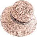 Miniatyrbild 2 av 6: Solhatt Floppy Halmhatt Bred Brätte Fällbar UV-skydd Hink Sommar Strandhatt för Flickor Kvinnor Pink One Size