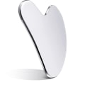 Miniatyrbillede 1 af 5: Gua Sha-værktøj i rustfrit stål til ansigtsbehandling - Metal Gua Sha til ansigtet - Gua Sha til at stramme huden - Hjertemassage - Skønhedsværktøj