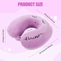 Miniatyrbilde 2 av 7: Pute Cartoon Dyre Nakkestøtte Pute 30 * 30cm Memory Foam Nakkepute U-formet Elastisk Barn Reisepute Bærbar U-formet Pude for D 30*30cm