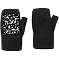Miniatyrbillede 4 af 5: Pige Winterhandsker Vanter Søde Tegneserie Dyr Klo Halv Finger Tyk & Varmt Blødt Plys Coral Fleece Snorehandsker Vanter Pearled Black