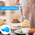 Miniatyrbillede 5 af 7: Blå cupcake-forme i papir til King Charles' kroningsdekorationer, bageforme, mini muffin-forme, muffin-forme, P Blue