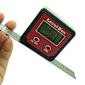 Miniatyrbild 2 av 5: Digital Vattenpass Box Aluminium Vinkelmätare Nivåmätare Fasadmätare Lutningsmätare Med Hållfunktion Bakgrundsbelysning Och Magnetisk Bas (med Hållfunktion)