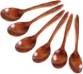 Soup Service 6 pcs. Eco-Friendly Tea Honey Natural Wood Coffee Spoon Kitchen Accessories