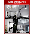 Miniatyrbilde 7 av 8: G9 LED-pære, 5W kald hvit 6000K, 450LM, tilsvarer 50W halogen, egnet for pendellamper taklamper vegglamper 6-pakning Model 1 Cool White
