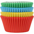 Pikkukuva 1 / 7: ll sekoitetun väriset paperiset cupcake-kotelot leivontakupit, rasvaa hylkivät cupcake-kotelot leivontaan, minikuppikäärepaperikupit muffinikupit cupcake-vuoka, paperileivonta Mixed Color