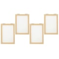 Miniatyrbillede 3 af 3: 4 stk. Papirfremstillingsramme DIY Papirfremstillingsramme Papirfremstillingsramme i træ Træpapirramme