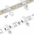 Miniatyrbillede 6 af 8: 100 Sæt Transparente Kabelklips Lysstripsklips LED Stribelys Montering Klips til LED Lys Hjem Køkkener Store Begivenheder og Fester