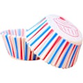 Miniatyrbillede 1 af 7: Rød, blå og hvid papir cupcake-forme, King Charles kroningsdekorationer, bagekopper, cupcake-forme til bagning, mini muffin-forme, muffin-kopper White/Red/Blue