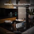 Miniatyrbild 4 av 5: Digital väckarklocka, LED-väckarklocka med snooze-funktion, USB-portar för laddning (silverfärg)