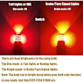 Miniatyrbillede 3 af 7: Nyeste 9-30V Super Bright Low Power Dual Brightness 3157 3156 3056 3057 LED-pærer med projektorerstatning til baglygter, Brilliant R Brilliant Red