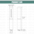 Miniatyrbilde 2 av 8: Håndholdt dusj håndholdt dusjspray baderom dusjstav høytrykks luksus hånddusj messing høystrøms hånddusjhode, dobbeltfunksjoner Matte Black Dual Functions Style