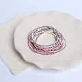 Pikkukuva 1 / 2: 12 kappaletta, 2 mm:n värillinen täys timantti joustava rannekoru yksirivinen erittäin hieno glitterikynsi ketju akryyli täys timantti rannekoru Pink + silver base