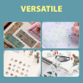 Pikkukuva 4 / 5: 6 kpl liimapuikkoja, scrapbook nopea kuivuva liimapuikko, askartelu kangaspuikko nestemäinen liimapuikko, värikäs nopea kuivuva liimapuikkosarja scrapbookingiin, paperikäsitöihin