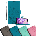 Miniatyrbillede 1 af 5: Samsung Galaxy A8 2018 Cover Case - med blomstermønster og standfunktion og kortslot