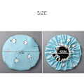 Miniatyrbilde 4 av 7: Caps, Tompig 2-pakker vanntette badehetter, elastisk bånd dusjhette vanntett for kvinner dusj spa (blå, grå) Blue,Grey, Grey 2 Count (Pack of 1)