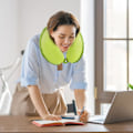 Miniatyrbilde 6 av 7: Pute Cartoon Dyre Nakkestøtte Pute 30 * 30cm Memory Foam Nakkepute U-formet Elastisk Barn Reisepute Bærbar U-formet Pude for A 30*30cm