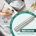 Miniatyrbilde 5 av 8: Håndholdt dusj håndholdt dusjspray baderom dusjstav høytrykks luksus hånddusj messing høystrøms hånddusjhode, dobbeltfunksjoner Brushed Nickel Dual Functions Style