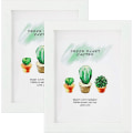 Miniatyrbilde 1 av 4: Bilde Ramme for 6x8 tommer Bilde Hvit Ramme MDF Bilde Ramme 2 Pakke for Bordplate og Vegg White 8x6 inch/ 15.2x20.3 cm