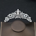 Miniatyrbillede 5 af 5: Krystal Rhinestone Tiara Krone til Prinsesse Brude Prom Brudefest Bryllup Hår Pandebånd til Kvinder