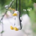 Pikkukuva 6 / 6: Heiluva Ankka Auton Ripustuskoriste Söpö Anime Tarvikkeet Ripustus Auton Sisustukseen Auton Taustapeilin Ripustin Autokoriste Tarvikkeet Along Neck Duck