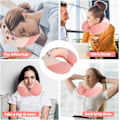 Miniatyrbilde 5 av 7: Pute Cartoon Dyre Nakkestøtte Pute 30 * 30cm Memory Foam Nakkepute U-formet Elastisk Barn Reisepute Bærbar U-formet Pude for C 30*30cm