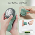 Miniatyrbild 6 av 8: Tyg Rakapparat, Bärbar Ludd Remover med 2 Utbytbara Blad, USB Laddningsbar Fluff Remover Bobble Remover för Kläder Tyg, Blå Mldmquk08312