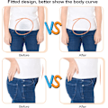 Miniatyrbillede 5 af 7: Usynlige bælter til kvinder, elastisk bælte til kvinder med justerbar elastisk bælte med fladt spænde, usynlige taljebælter til jeans, bukser, kjoler Blue