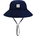 Pikkukuva 1 / 4: Baby Sun Hat Smile Face Toddler UPF 50+ Aurinkosuojakauhahattu Nizza Beach hat Baby Girl Boy Säädettävä lippis Navy 24 Years