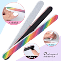 Miniatyrbild 6 av 7: Nagelfilset - 3 st dubbelsidig nagelfil, rektangulär nagelbuffer, bufferblocksvamp polerad, nagelborste, kommer med nagelbandstång och tryck Pink