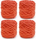 Heklegarn 4xHeklegarn for Hekling, Mykt Chunky Garn for Garnprosjekter