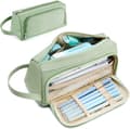 Pencil Case, Large Pencil Case with 2 Compartments, Unisex Pencil Case, School Supplies Pencil Case with Carry Handle