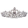 Miniatyrbillede 1 af 5: Krystal Rhinestone Tiara Krone til Prinsesse Brude Prom Brudefest Bryllup Hår Pandebånd til Kvinder