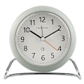Miniatyrbild 1 av 5: Runda Tysta Väckarklocka Batteridriven Modern Metall Enkel Design Stor Display Grundläggande Sovrums Klocka 1st