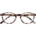 Miniatyrbilde 1 av 6: Lesebriller Kule Runde Ramme Fjærhengsler Riperesistent Matt Lysebrun Skilpaddeskall Menn Kvinner R24-1T +1.50 Matt Light Brown Tortoiseshelll +1.50 Magnification