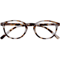Miniatyrbilde 1 av 6: Lesebriller Kule Runde Ramme Fjærhengsler Riperesistent Matt Lysebrun Skilpaddeskall Menn Kvinner R24-1T +3.50 Matt Light Brown Tortoiseshelll +3.50 Magnification