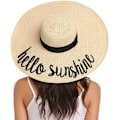 Miniatyrbillede 1 af 7: Kvinde Sammenfoldelig Floppy Bredskygget Solhat Sommer Strandhat UV UPF 50+ 06Style Beige