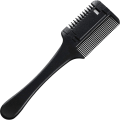 Miniatyrbillede 1 af 8: Razor Comb Hårtynder Kam Hårstyling Razor Comb Hårklipper Razor Comb Klippesaks Dobbeltsidet Hårstyling Razor Comb Værktøj til Hår C Black 1 Count (Pack of 1)