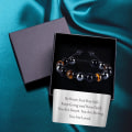 Miniatyrbild 7 av 8: Tigers Eye Armband för Män - Personliga Armband med Trippelskydd - Pärlarmband för Män - Fars Dag - Examen - Födelsedagspresenter Singlerow